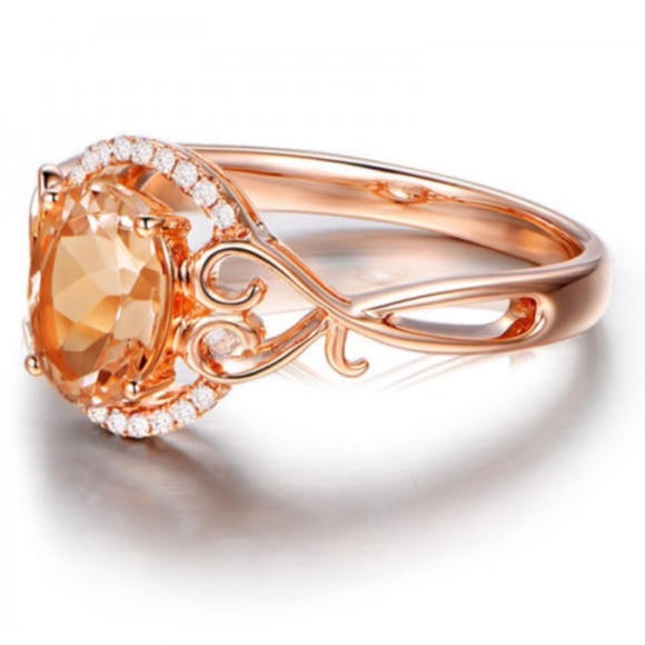 Gold Crystal Ring - Picture 5 of 5